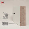 Sirius Tubular Stainless Steel Track & Solid Wood Door - Eco-Urban® Skye 4 Panel Door DD6435 - 6 Colour Options