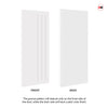 Three Sliding Maximal Wardrobe Doors & Frame Kit - V-Line® Grooved Flush Door V073/V073A - Premium Primed - Six Colour Options