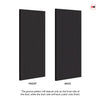 Three Sliding Maximal Wardrobe Doors & Frame Kit - V-Line® Grooved Flush Door V075 - Premium Primed - Six Colour Options