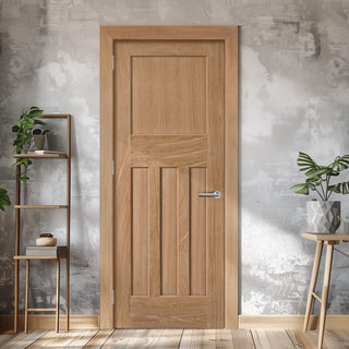 Image: EasiKit Internal Door and Frame Kit - 1930's Oak Internal Door - Unfinished