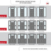 Exterior Victorian Nightingale 1L 4P Door with Two Sidelights - Customisable: Size, Colour, Glass and Sidelight Options