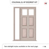 Exterior Colonial Front Door with Single Sidelight - Customisable: Size, Colour, Glass and Sidelight Options