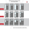 Exterior Colonial Front Door with Single Sidelight - Customisable: Size, Colour, Glass and Sidelight Options