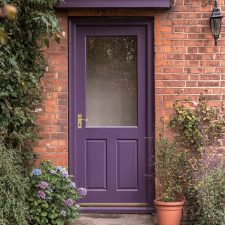 Image: 2XG Exterior Hardwood Back Door - Toughened Double Glazing