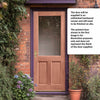 2XG Exterior Hardwood Back Door - Toughened Double Glazing