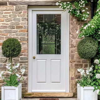 Image: 2XG Exterior Hardwood Back Door - Fit Your Own Glass