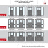 Exterior Victorian Ailsa 2L 4P Front Door with Two Sidelights - Customisable: Size, Colour, Glass and Sidelight Options