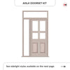 Exterior Victorian Ailsa 4L 2P Front Door with Single Sidelight and Transom - Customisable: Size, Colour, Glass and Sidelight Options