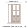 Exterior Victorian Ailsa Front Door with Single Sidelight - Customisable: Size, Colour, Glass and Sidelight Options