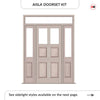 Exterior Victorian Ailsa 2L 4P Front Door with Two Sidelights & Transom - Customisable: Size, Colour, Glass and Sidelight Options