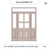 Exterior Victorian Ailsa 4L 2P Front Door with Two Sidelights & Transom - Customisable: Size, Colour, Glass and Sidelight Options