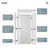 EasiKit Internal Door and Frame Kit - Amsterdam 3 Panel Internal Door - White Primed