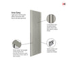 J B Kind Laminates Aria Grey Internal Internal Door Pair - Prefinished