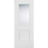 EasiKit Internal Door and Frame Kit - Arnhem 1 Pane 1 Panel Internal Door - Clear Glass - White Primed