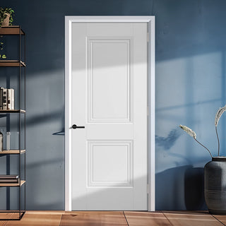 Image: EasiKit Internal Door and Frame Kit - Arnhem 2 Panel Internal Door - White Primed