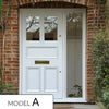 Exterior Victorian Arran Front Door with Single Sidelight - Customisable: Size, Colour, Glass and Sidelight Options