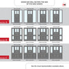 Exterior Victorian Arran 2L 3P Front Door with Two Sidelights - Customisable: Size, Colour, Glass and Sidelight Options