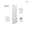 J B Kind Axis White Primed Panel Internal Door Pair