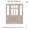 Exterior Victorian Blackwell 6L 3P Front Door with Two Sidelights - Customisable: Size, Colour, Glass and Sidelight Options