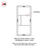 EasiKit Internal Door and Frame Kit - Breda 4 Panel Solid Wood Internal Door - Premium Primed - Colour Options