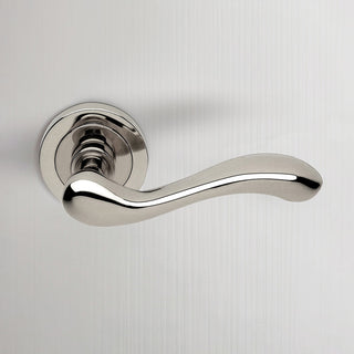 Image: Bari Door Lever Handle - Polished Chrome