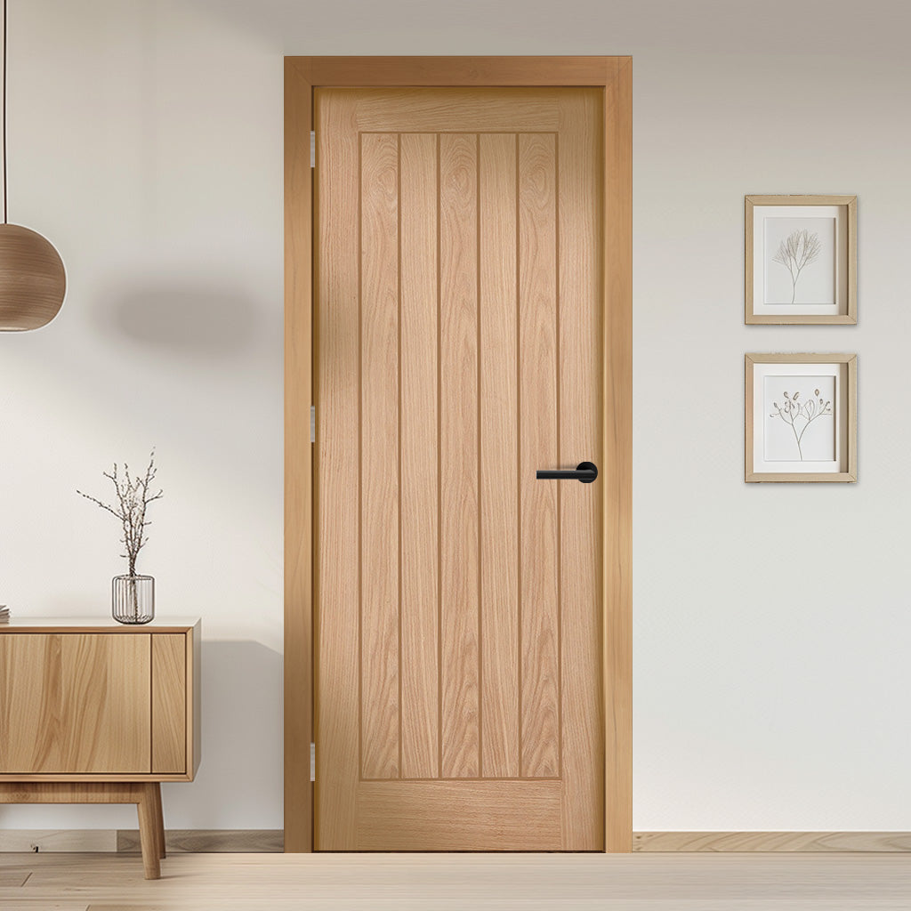 EasiKit Internal Door and Frame Kit - Belize Oak Internal Door