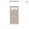 Exterior Victorian Bird 2L 6P Front Door and Frame - Colour and Glass Options