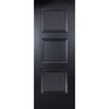 EasiKit Internal Door and Frame Kit - Amsterdam 3 Panel Black Primed Internal Door