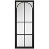 Astoria Black Single Evokit Pocket Door - Clear Glass - Prefinished