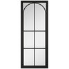 Top Mounted Black Sliding Track & Double Door - Astoria Black Internal Door - Clear Glass - Prefinished