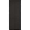 Premium Double Sliding Door & Wall Track - Liberty 4 Panel Door - Black Painted - Prefinished