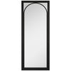 Top Mounted Black Sliding Track & Door - Melrose Black Internal Door - Clear Glass - Prefinished