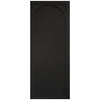 Top Mounted Black Sliding Track & Door - Melrose Panel Black Internal Door - Prefinished