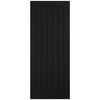 Top Mounted Black Sliding Track & Double Door - Mexicano Black Internal Door - Vertical Lining - Prefinished