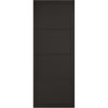 Top Mounted Stainless Steel Sliding Track & Door - Soho 4 Panel Black Painted Door - Prefinished