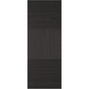 Top Mounted Stainless Steel Sliding Track & Door - Tres Charcoal Black Flush Door - Prefinished