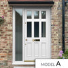 Exterior Victorian Blackwell 6L 3P Front Door with Single Sidelight - Customisable: Size, Colour, Glass and Sidelight Options