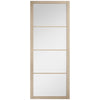 Soho Blonde Oak Internal Door Pair - Clear Glass - Prefinished