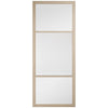 Sutton Blonde Oak Single Evokit Pocket Door - With Clear & Cross Reeded Glass - Prefinished