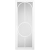 Bowery White Primed Single Evokit Pocket Door - Clear Glass