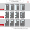 Exterior Victorian Bronte 1L 6P Front Door with Single Sidelight - Customisable: Size, Colour, Glass and Sidelight Options