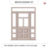 Exterior Victorian Bronte 1L 6P Front Door with Two Sidelights & Transom - Customisable: Size, Colour, Glass and Sidelight Options (Copy)