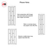 Sirius Tubular Stainless Steel Track & Solid Wood Door - Eco-Urban® Caledonia 10 Panel Door DD6433 - 6 Colour Options