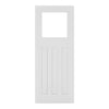 EasiKit Internal Door and Frame Kit - Cambridge White Primed Period Internal Door - Clear Glass