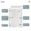 EasiKit Internal Door and Frame Kit - Canterbury White Primed Panel Internal Door