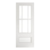 EasiKit Internal Door and Frame Kit - Canterbury White Primed Internal Door - Clear Bevelled Glass