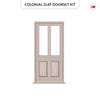 Exterior Colonial 2L 2P Front Door and Frame - Colour and Glass Options