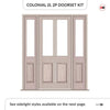 Exterior Colonial 2L 2P Front Door with Two Sidelights - Customisable: Size, Colour, Glass and Sidelight Options