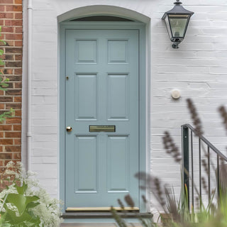 Image: Colonial Exterior 6 Panel Hardwood Wooden Front Door