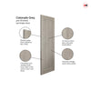 J B Kind Laminates Colorado Grey Coloured Internal Door Pair - Prefinished